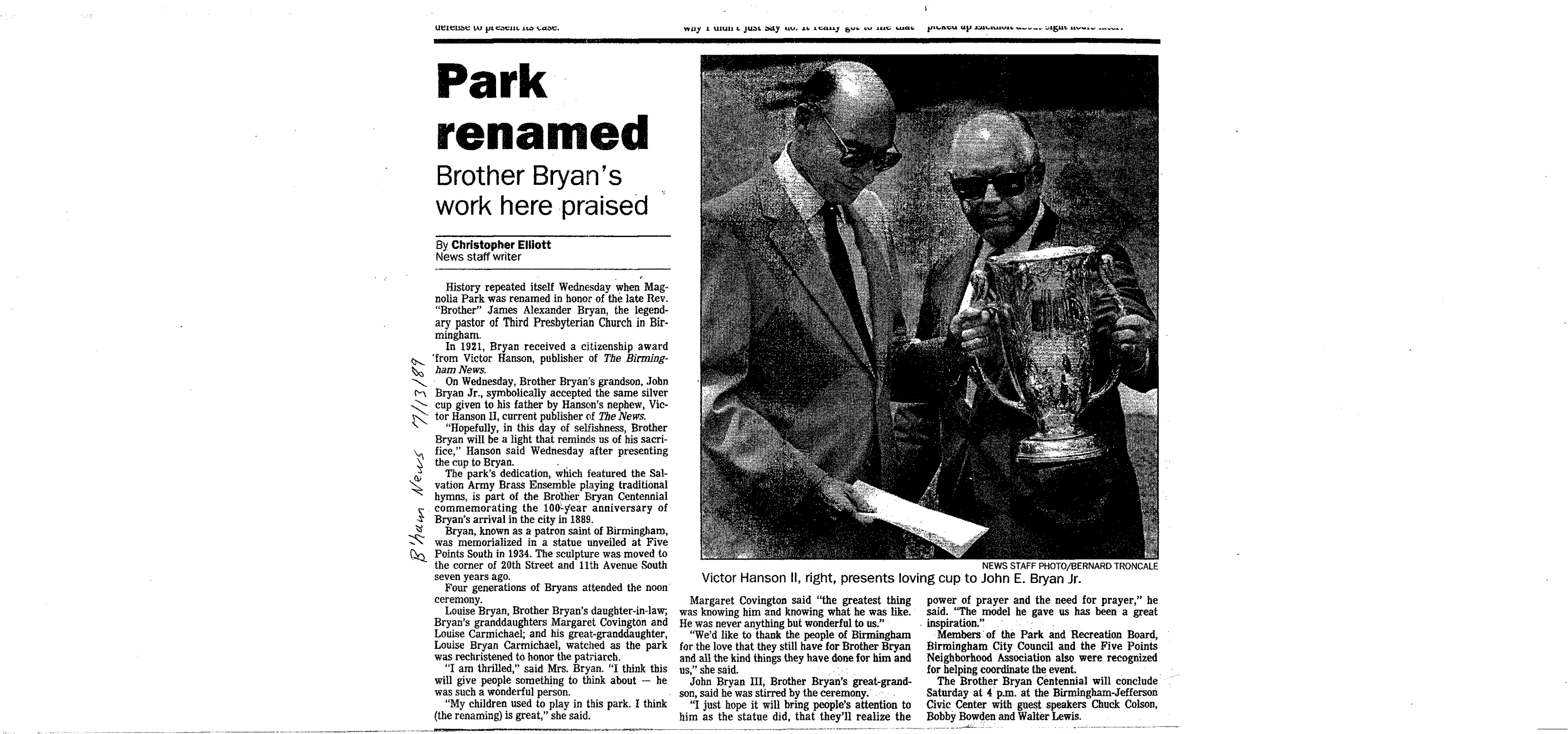 Park Renamed